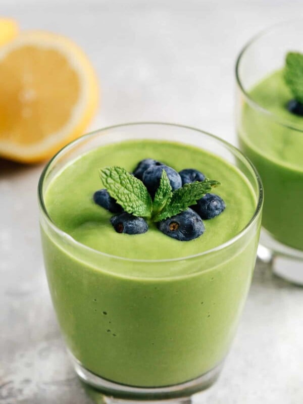 low carb green protein smoothie