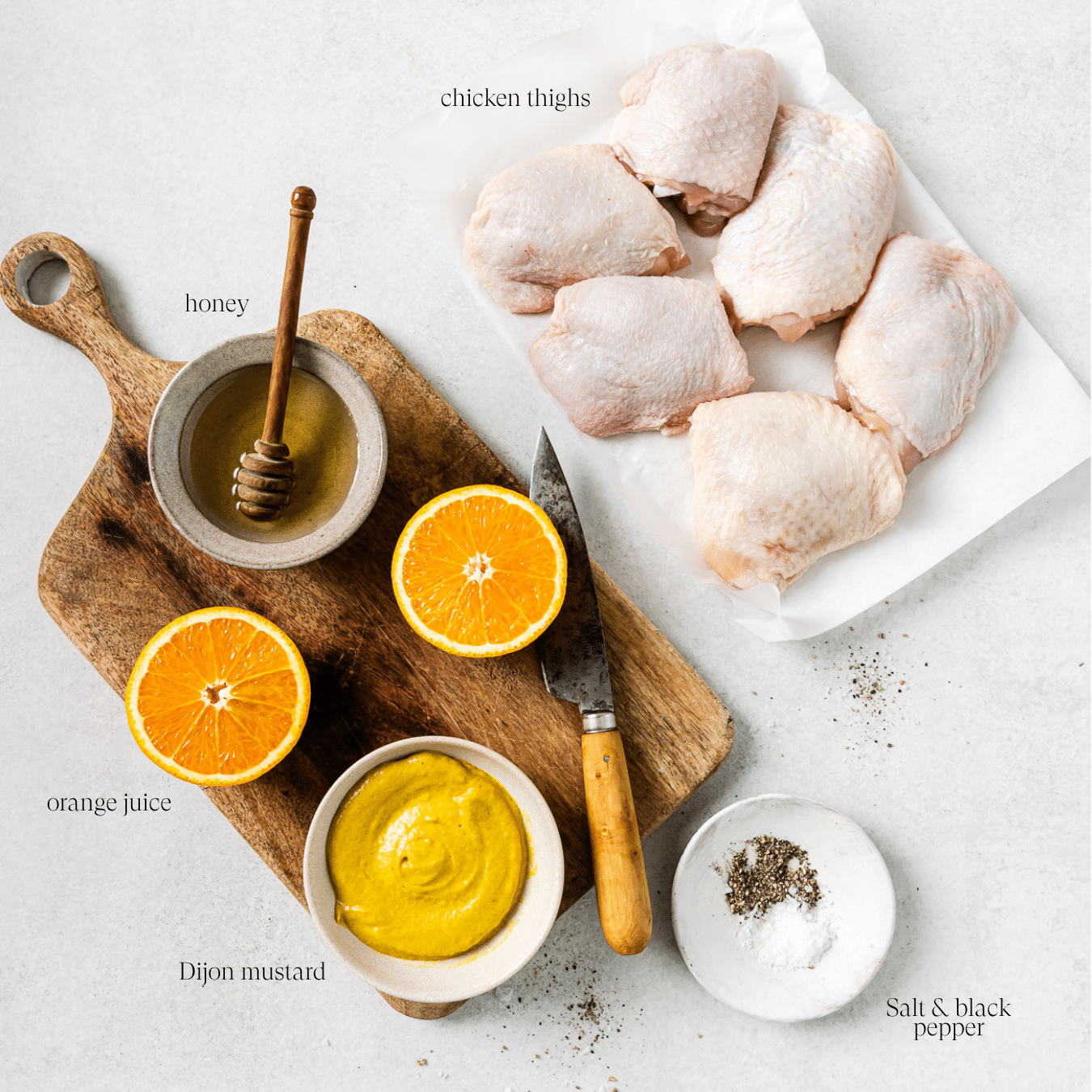 ingredients on the countertop