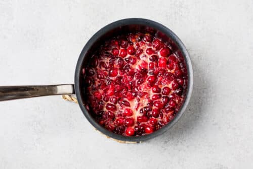 cranberry sauce in a pot