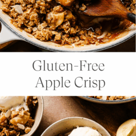 Titled Photo Collage (and shown): Gluten Free Apple Crisp