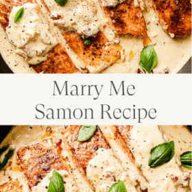 Titled Photo Collage (and shown): Marry Me Salmon